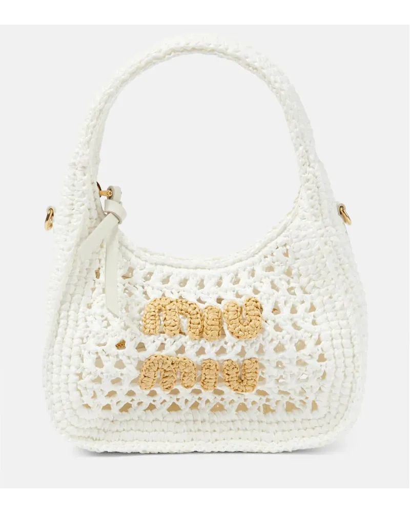 Miu Miu Tote Wander Small Weiss