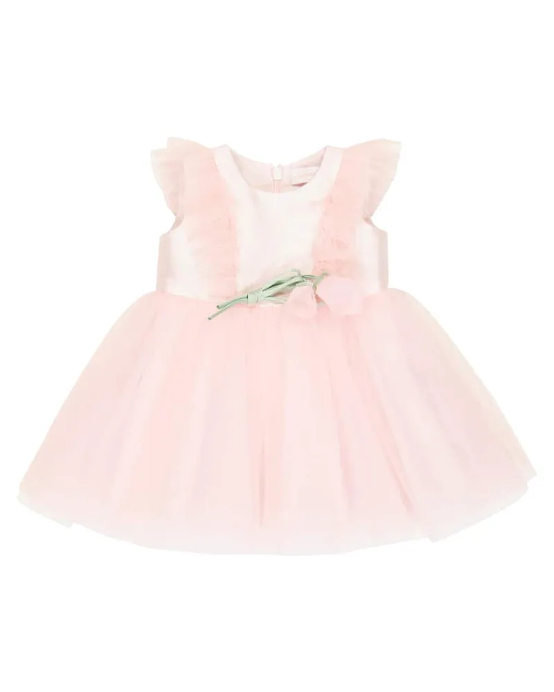 Monnalisa Baby Kleid aus Tüll Rosa