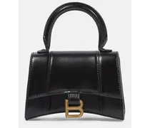 Schultertasche Hourglass Mini aus Leder