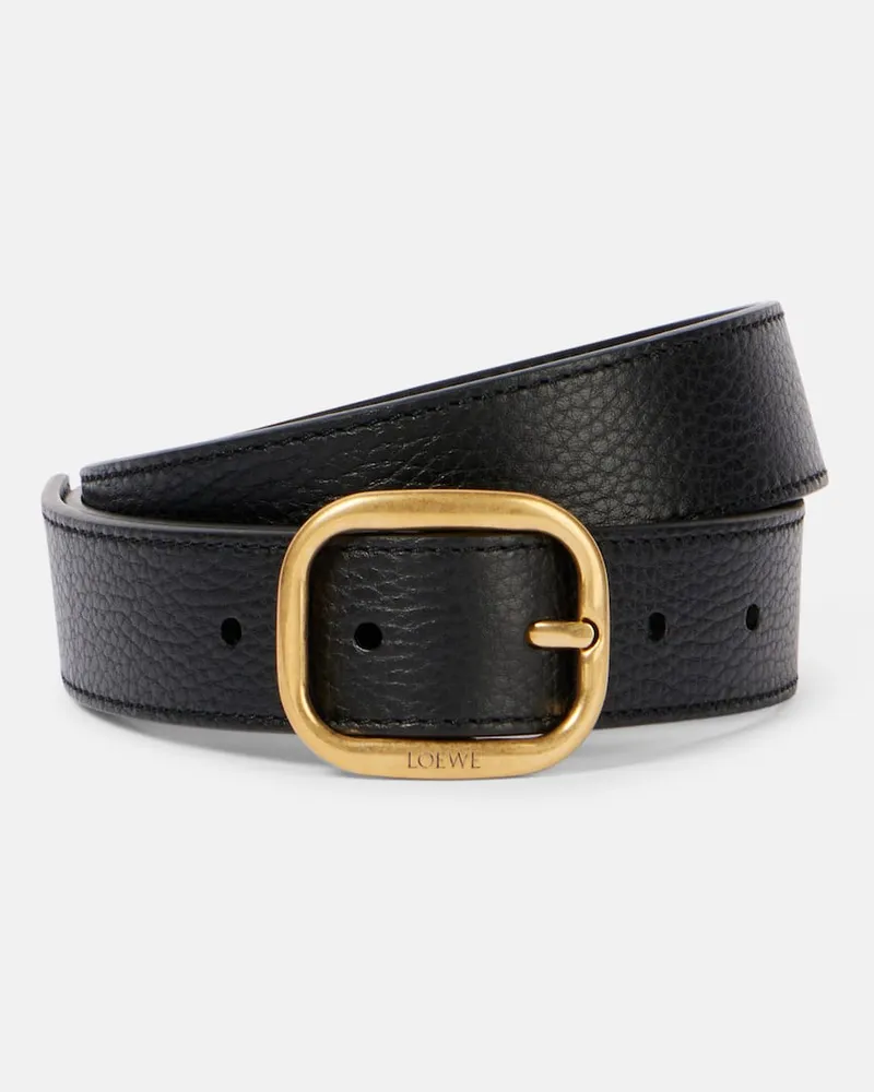 Loewe Gürtel aus Leder Schwarz