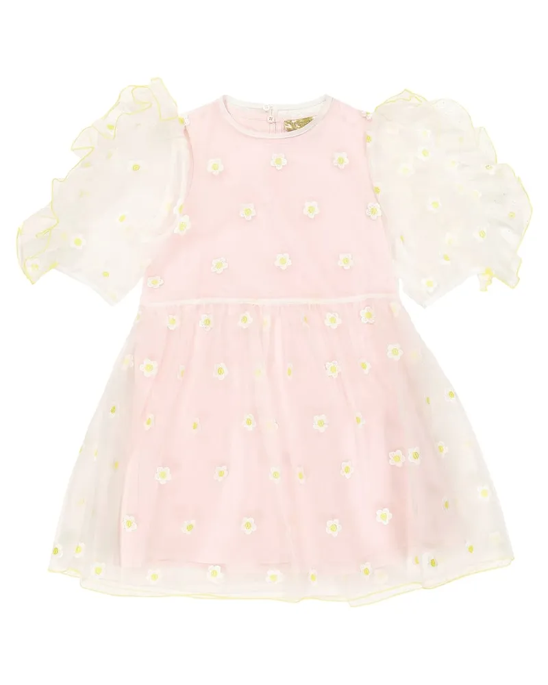 Stella McCartney Kids Besticktes Kleid Weiã