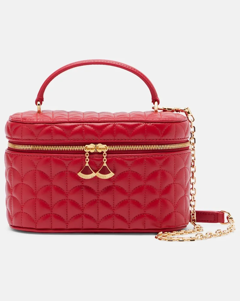 Bulgari Kosmetiketui Divas’ Dream Small aus Leder Rot