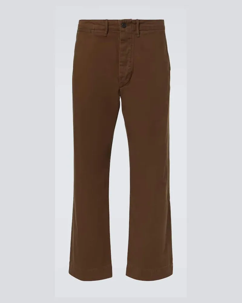 RRL Chinohose aus Baumwolle Braun