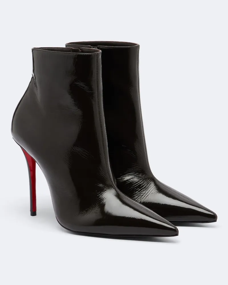 Christian Louboutin Ankle Boots Miss Z aus Leder Braun