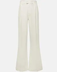 7 for all mankind High-Rise-Hose Weiss