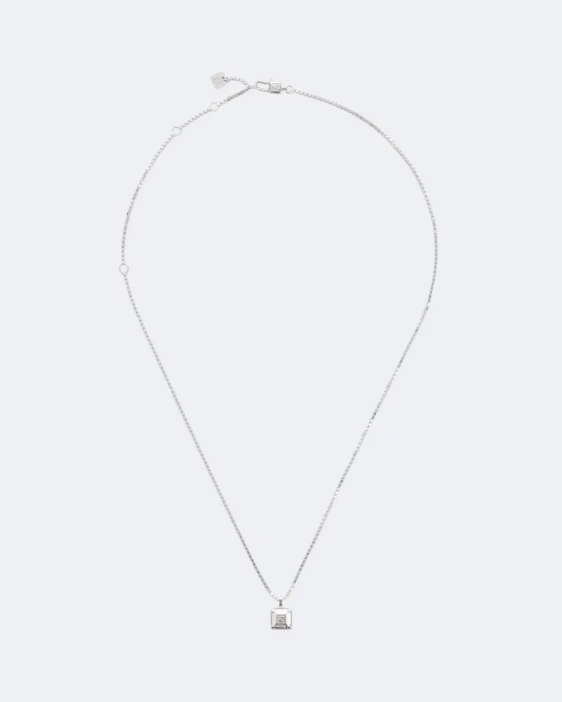 Fendi Halskette FF aus Sterlingsilber Silber