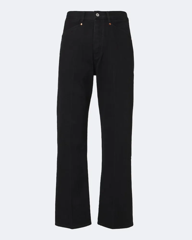 Christophe Lemaire Straight Jeans Schwarz