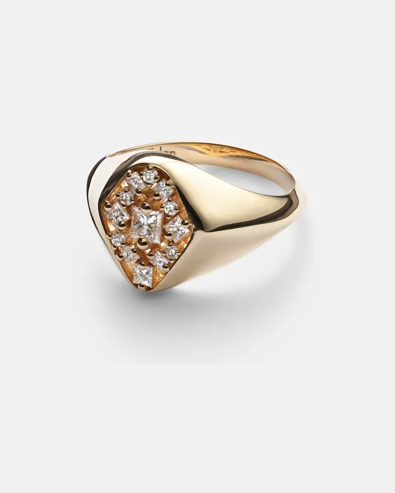Suzanne Kalan Ring La Fantaisie aus 18kt Gelbgold mit Diamanten Gold