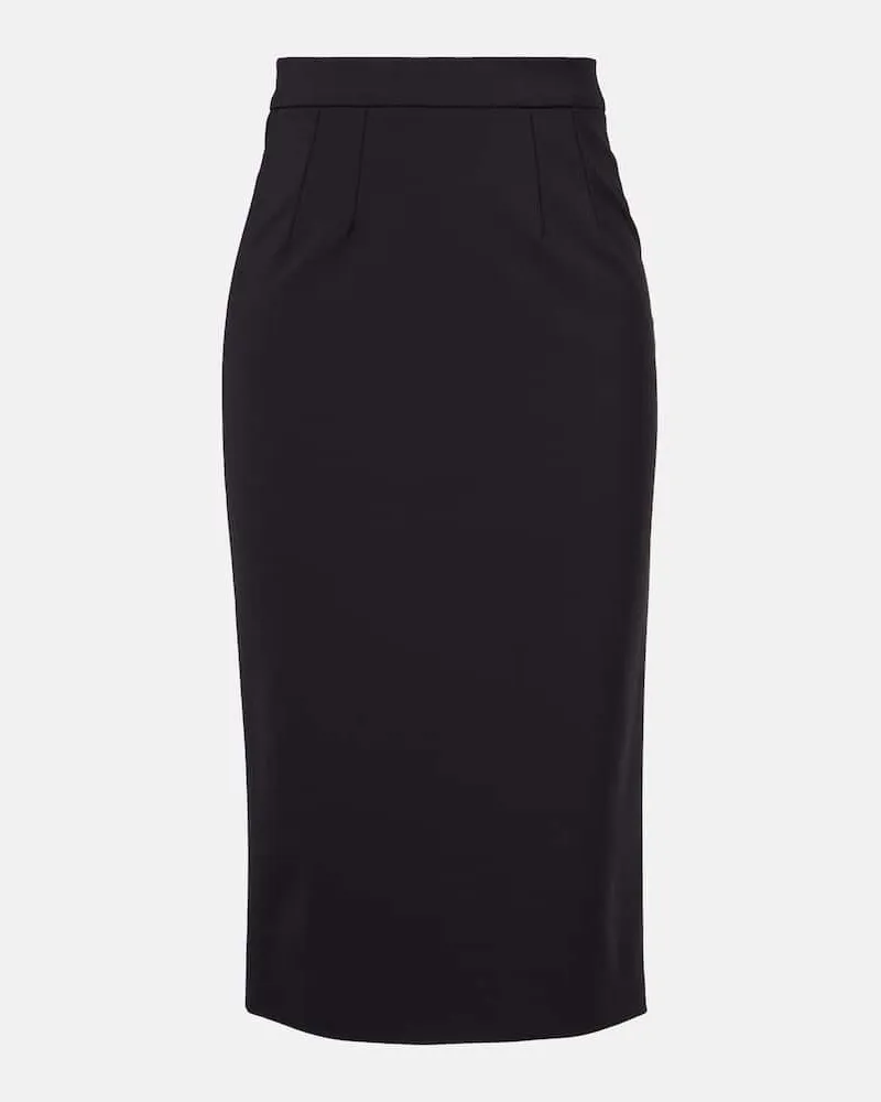Dolce & Gabbana High-Rise-Bleistiftrock Schwarz