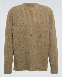 Maison Margiela Pullover aus Wolle und Kaschmir Braun