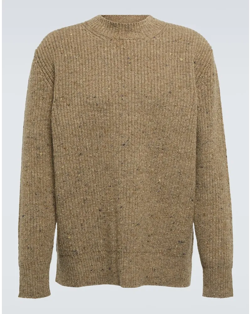 Maison Margiela Pullover aus Wolle und Kaschmir Braun