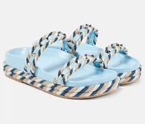 Sandalen Rockstud Torchon mit Leder