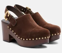 Chloé Clogs Jeannette aus Veloursleder