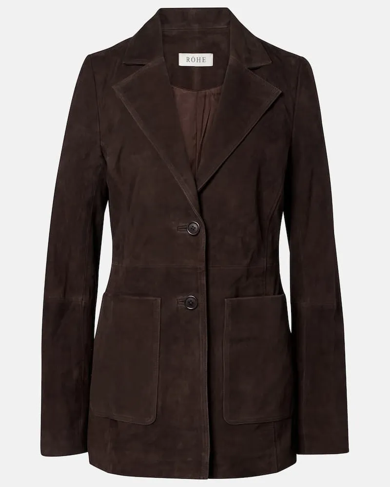 Róhe Róhe Blazer aus Veloursleder Braun