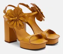 Plateausandalen Brightside aus Leder