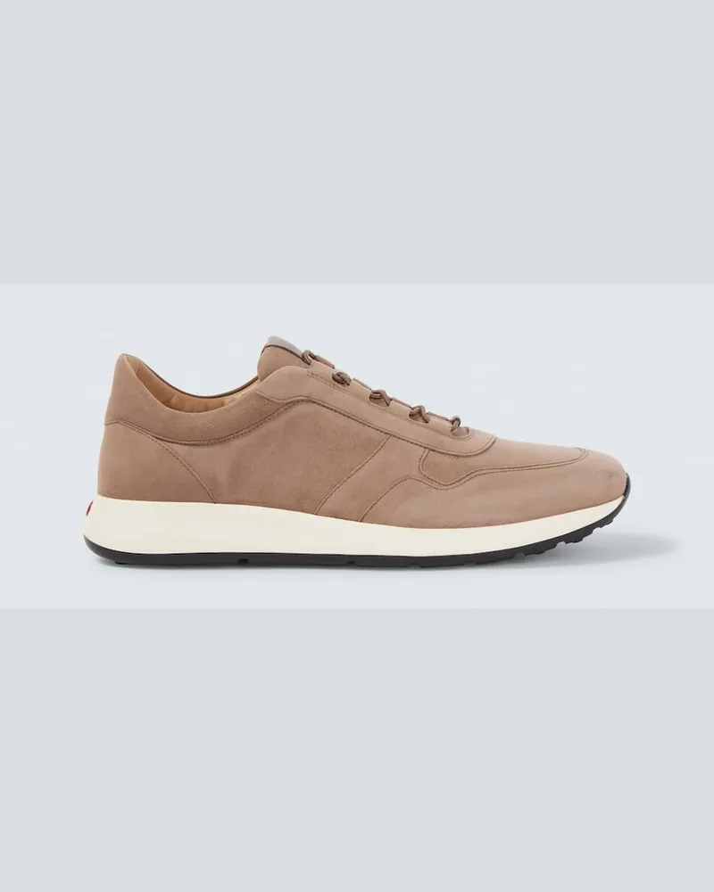 TOD'S Sneakers aus Veloursleder Beige