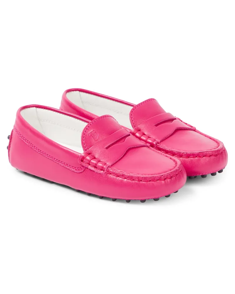 TOD'S Mokassins Gommino aus Leder Pink