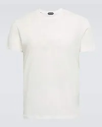 Tom Ford T-Shirt aus Jersey Weiss