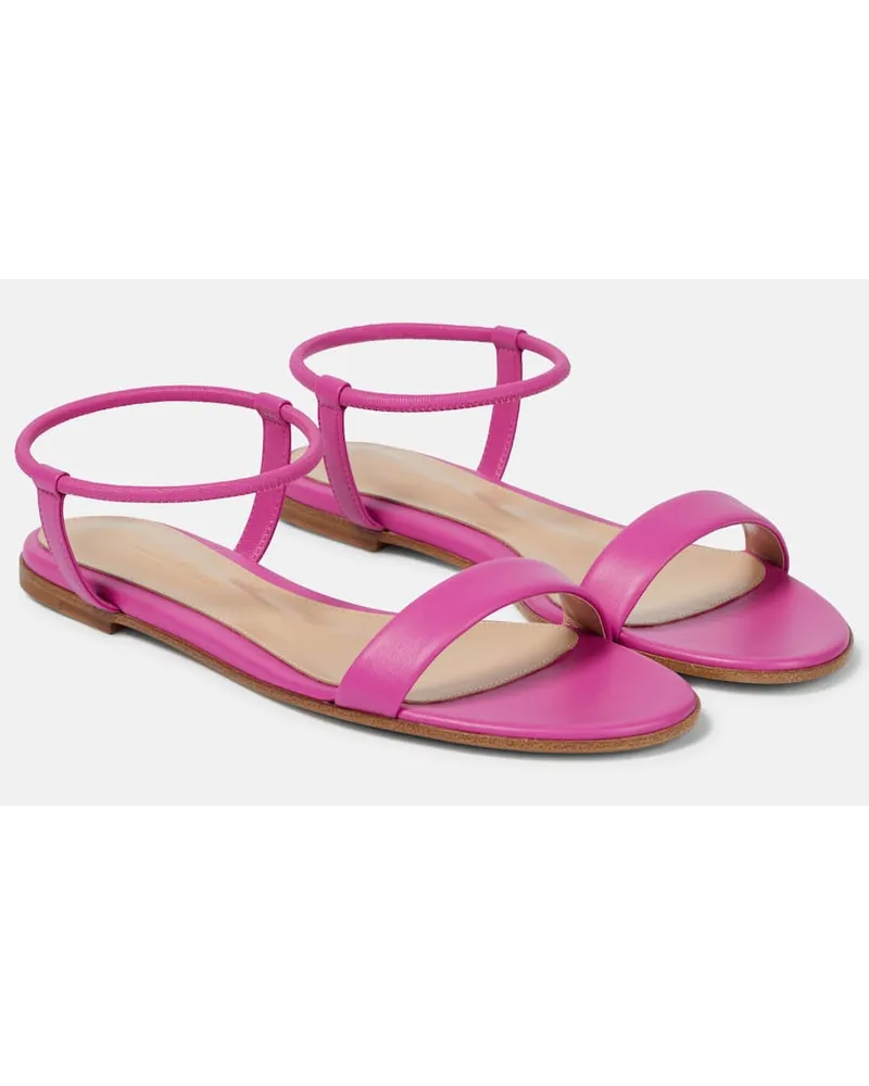 Gianvito Rossi Sandalen Jaime 05 aus Leder Pink