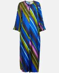 Dorothee Schumacher Midikleid Citylight Stripes aus Twill Multicolor