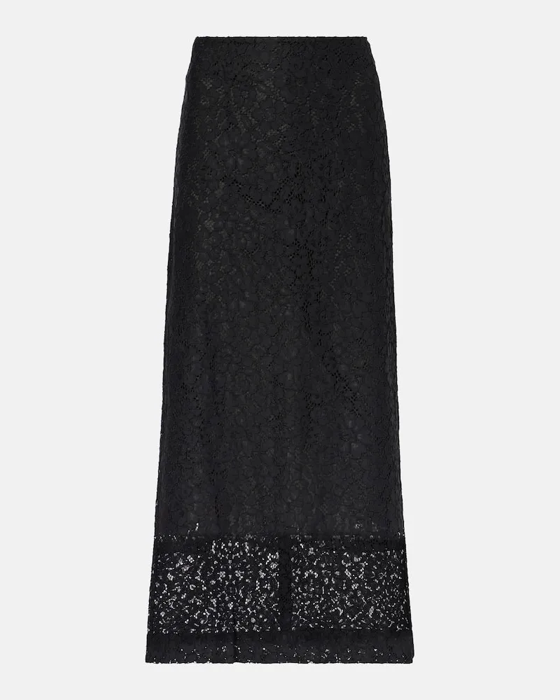 Proenza Schouler Maxirock Jasmine aus Spitze Schwarz