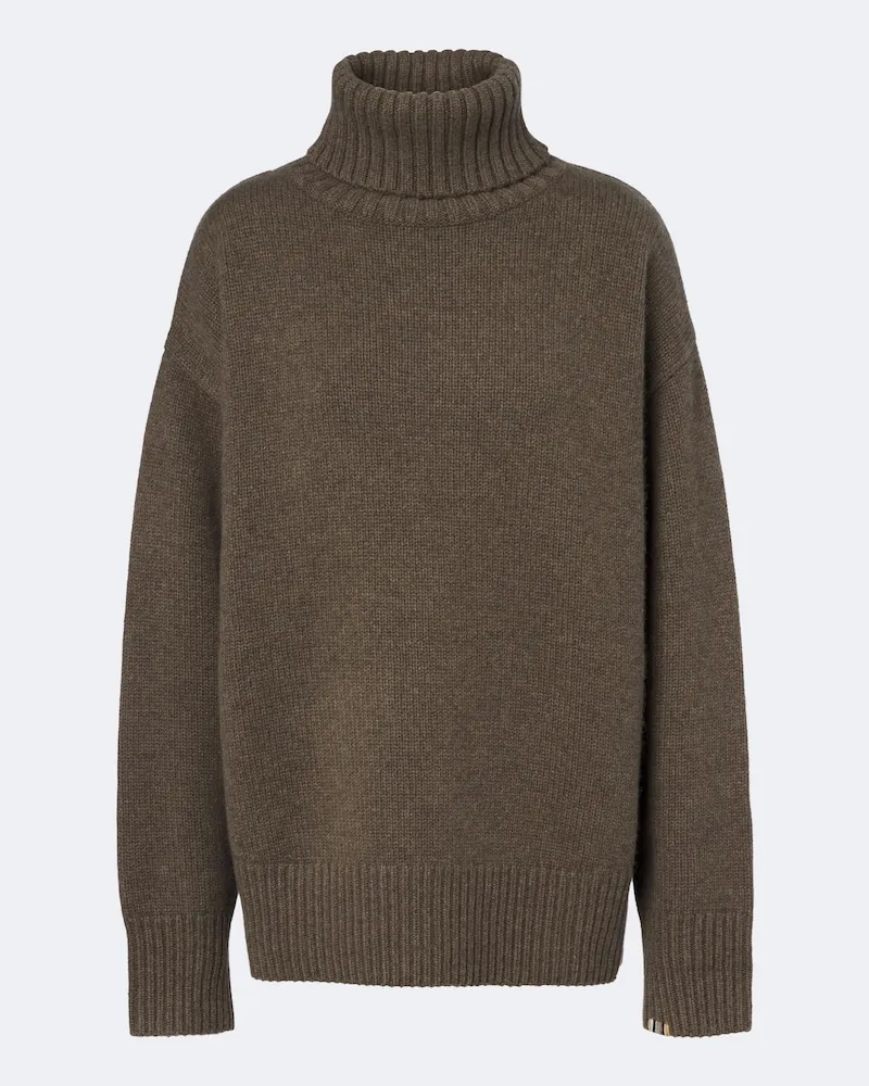 extreme cashmere Pullover N°20 Oversize Xtra aus Kaschmir Grün