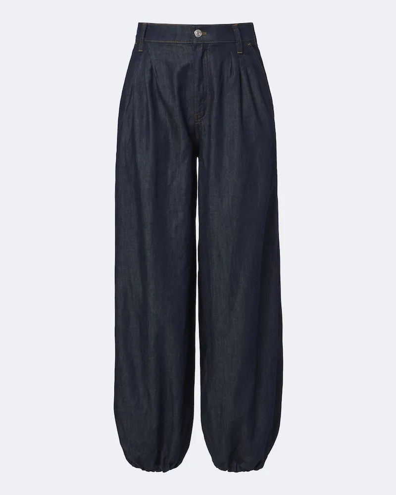 Frame Denim Wide-Leg Jeans Balloon Blau