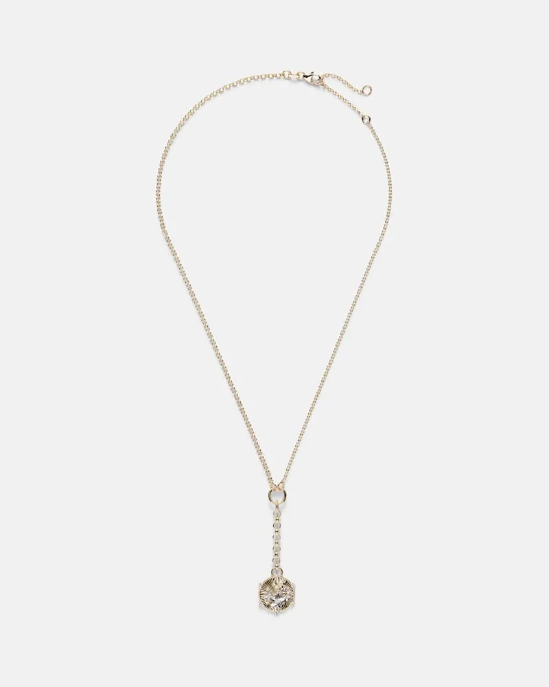 FOUNDRAE Halskette Resilience - Blossoms Small aus 18kt Gelbgold mit Diamanten Gold