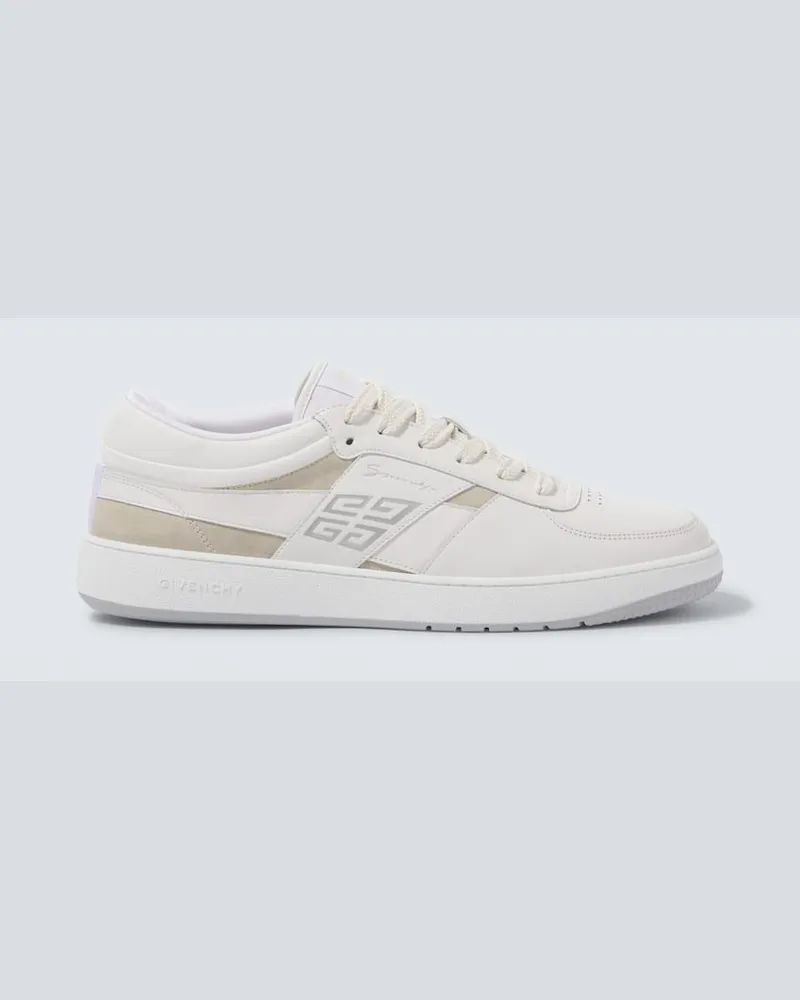 Givenchy Sneakers 4G aus Leder mit Veloursleder Weiß