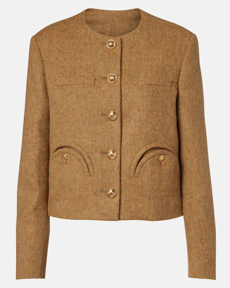 Blazé Milano Blazé Milano Jacke Shamo aus Tweed Grün