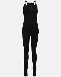 Rick Owens Lilies Catsuit Zephyr aus Scuba Schwarz