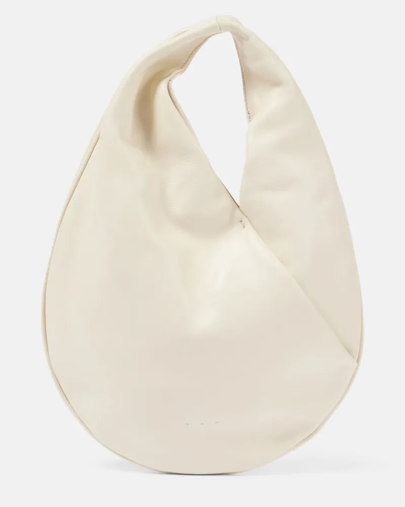 Aesther Ekme Schultertasche Ora Mini aus Leder Weiß