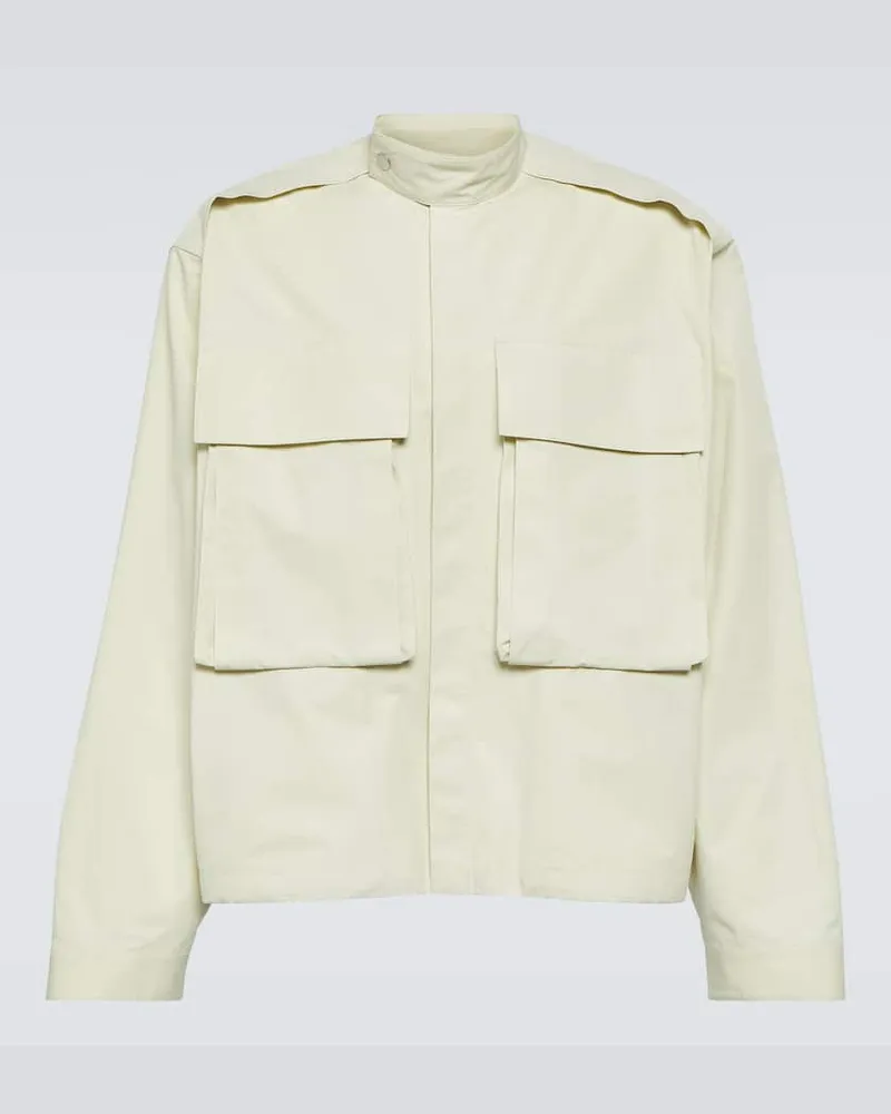 Jil Sander Oversize-Jacke aus Baumwolle Grün