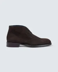 Brioni Desert Boots aus Veloursleder Braun