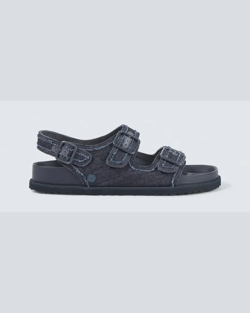 Birkenstock Sandalen Milano aus Denim Blau