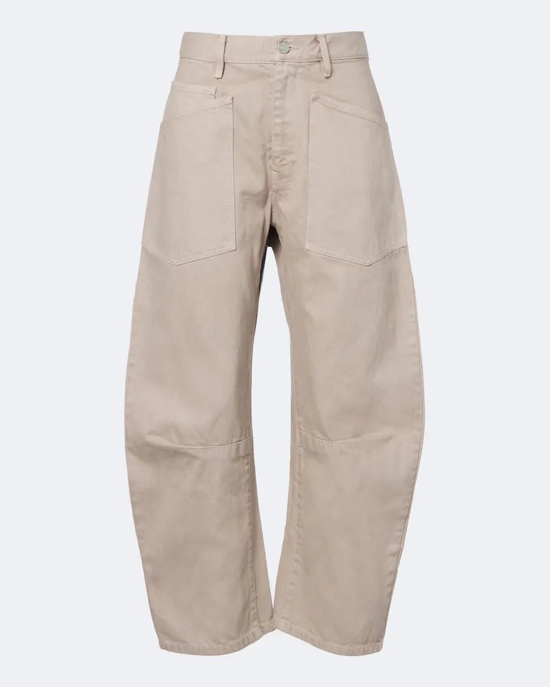Nili Lotan Barrel Jeans Shon Beige