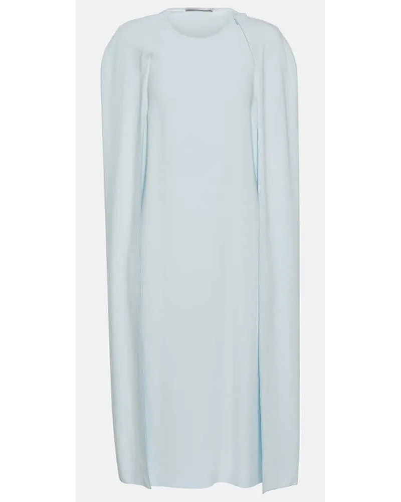 Stella McCartney Midikleid aus Cady Blau