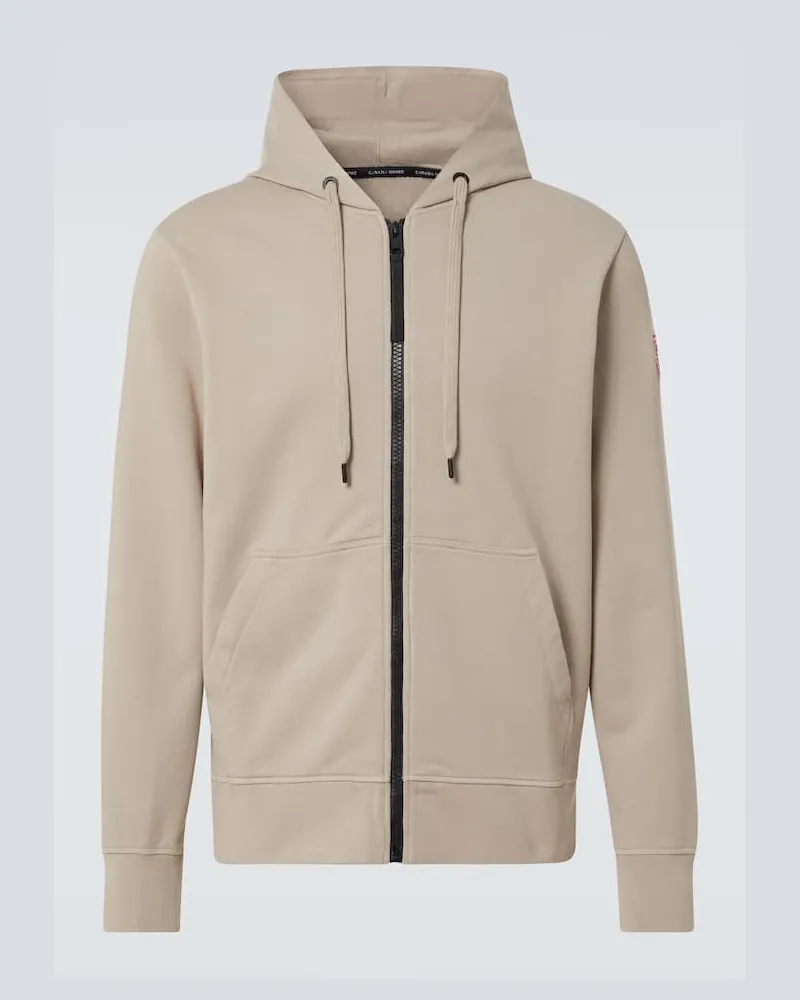Canada Goose Kapuzenjacke Huron aus Baumwolle Grau