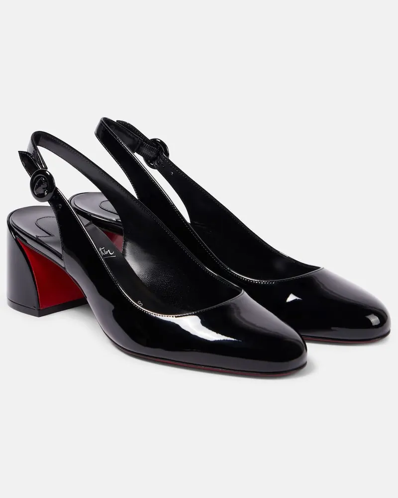 Christian Louboutin Slingback-Pumps So Jane 55 aus Lackleder Schwarz
