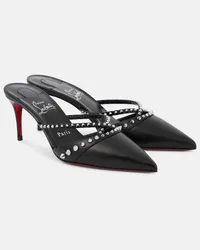 Christian Louboutin Verzierte Mules Tatoosh 70 aus Leder Schwarz