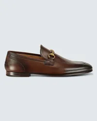 Gucci Loafers  Jordaan aus Leder Braun