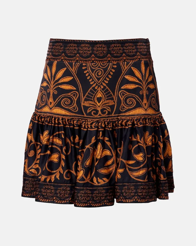 FARM Rio Bestickter Minirock Cornely Ainika Schwarz