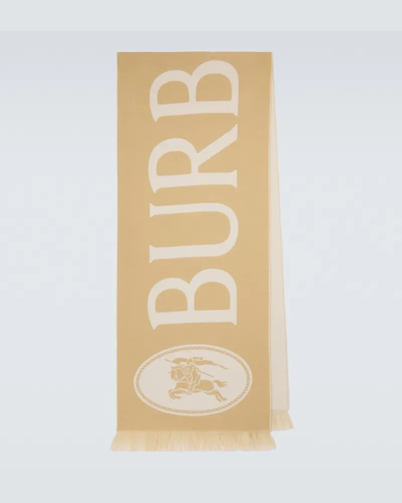 Burberry Schal aus Wolle Beige
