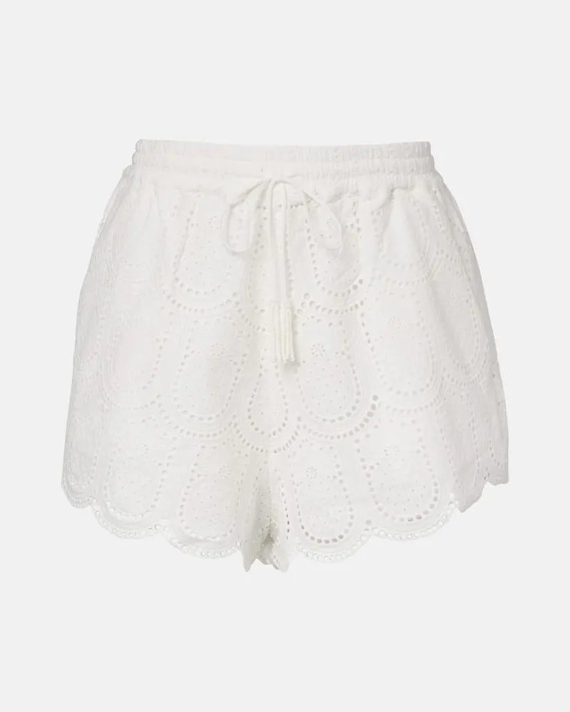 FARM Rio Shorts aus Baumwolle Weiß