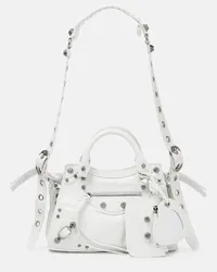 Balenciaga Tote Neo Cagole XS aus Leder Weiss