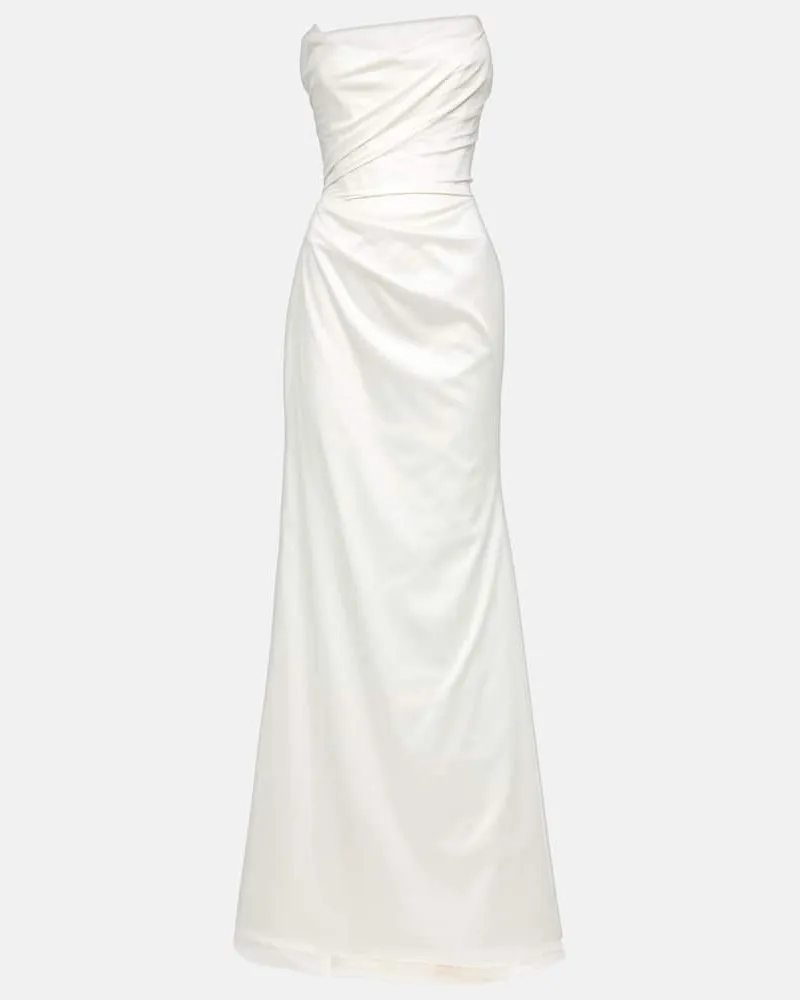 Vivienne Westwood Bridal Robe Rhea aus Satin Weiß