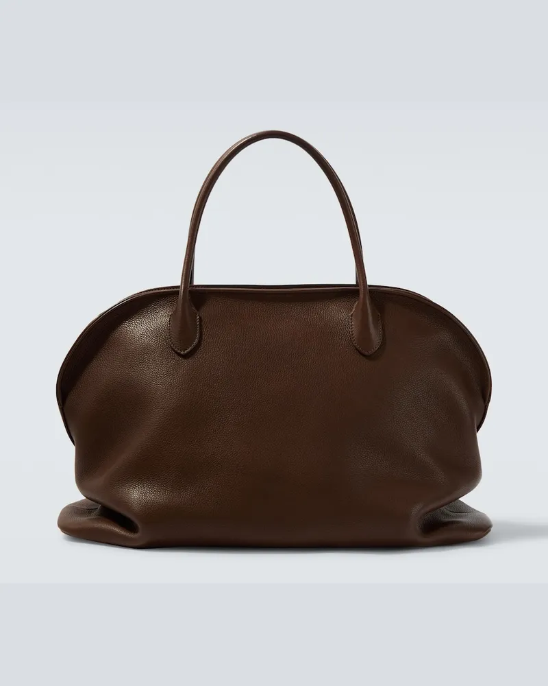 The Row Henkeltasche Agnes 16 aus Leder Braun