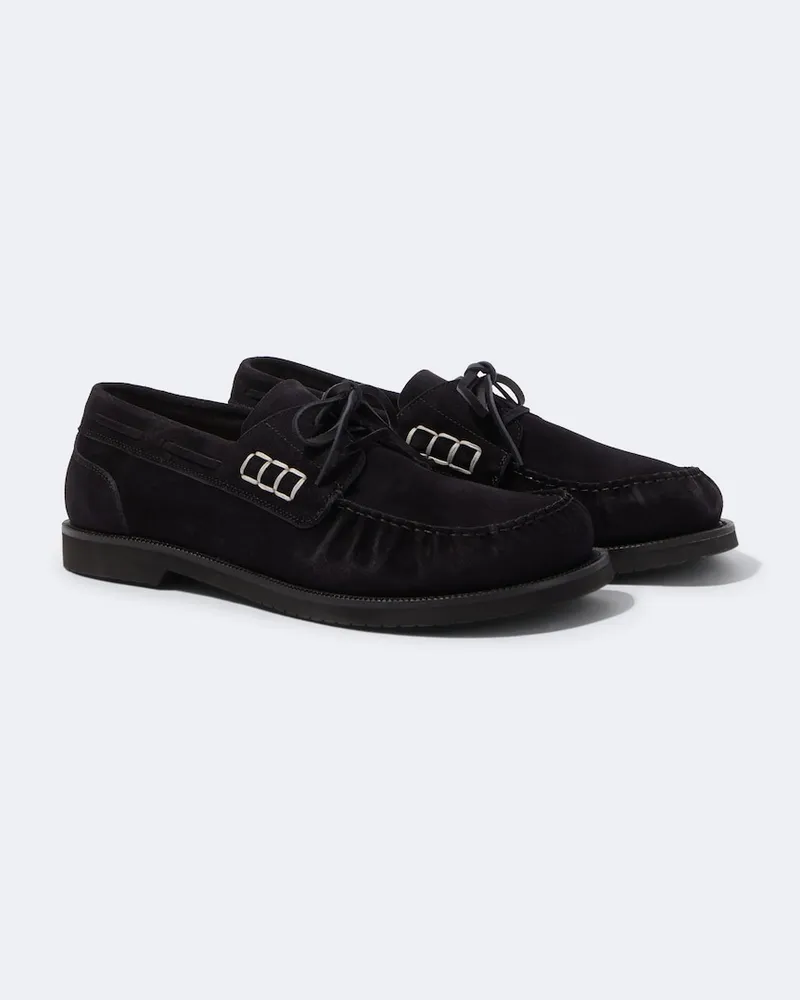 J.W.Anderson Segelschuhe aus Veloursleder Schwarz