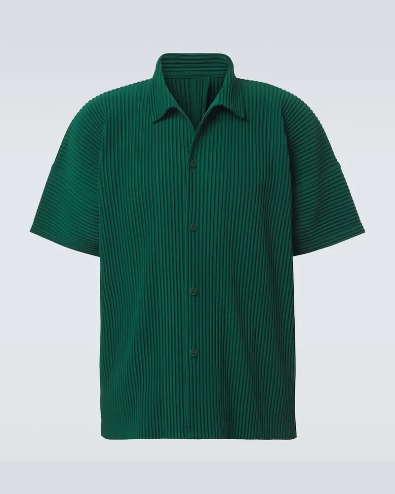 Issey Miyake Homme Plissé Issey Miyake Cropped-Farben: May Hemd Grün