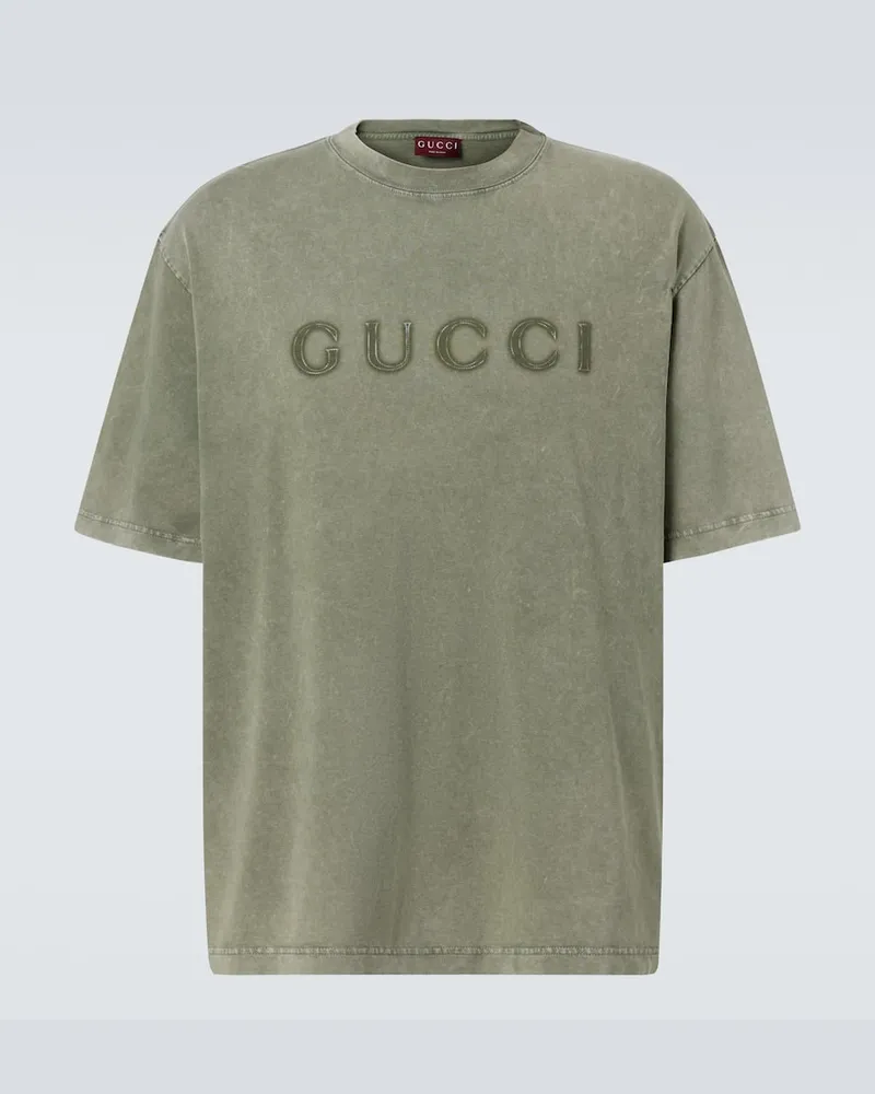 Gucci T-Shirt aus Baumwolle Grün